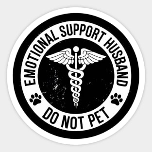 Emotional-Support-Husband-Do-Not-Pet Sticker